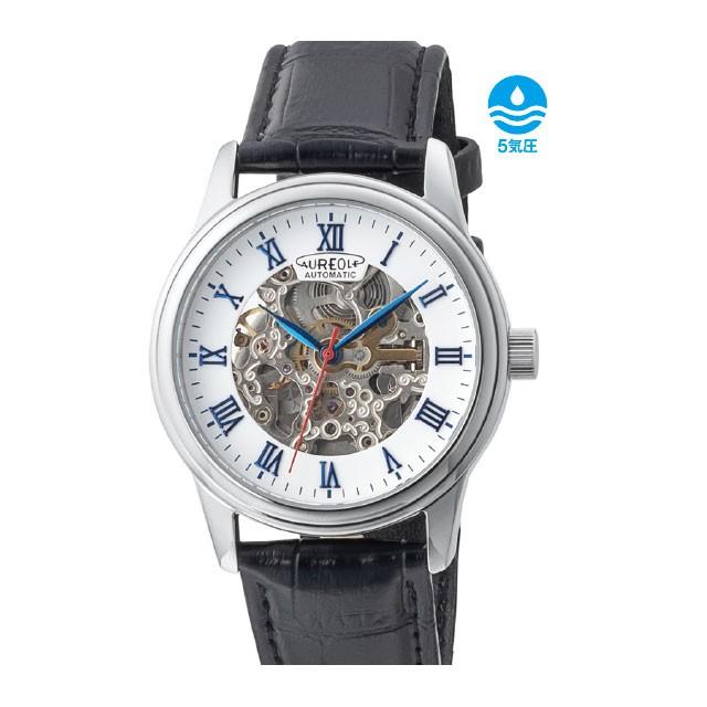 超美品 AUREOLE オレオール スケルトンウォッチ 自動巻 ベルト新品 AUREOLE（オレオール）両面スケルトン自動巻 SW-614M-04 : Buena