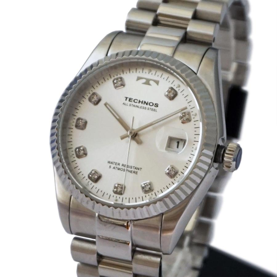 TECHNOS（テクノス） ラウンド デイト シルバー T9604SS : Buena cosa