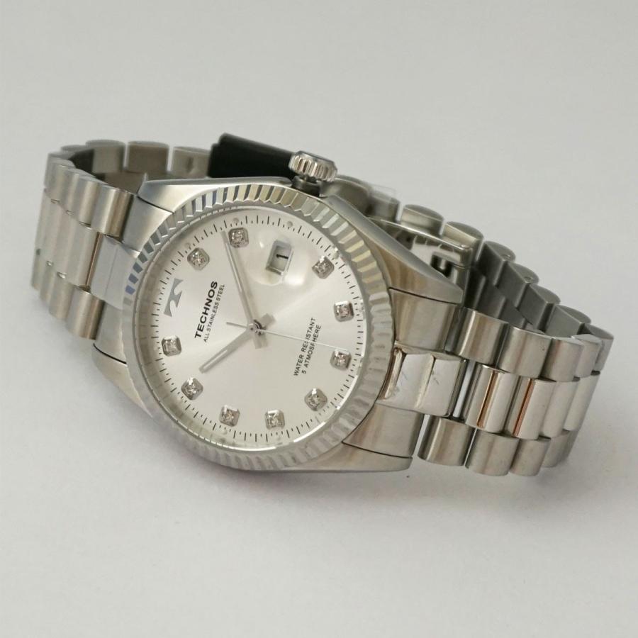 TECHNOS（テクノス） ラウンド デイト シルバー T9604SS : Buena cosa