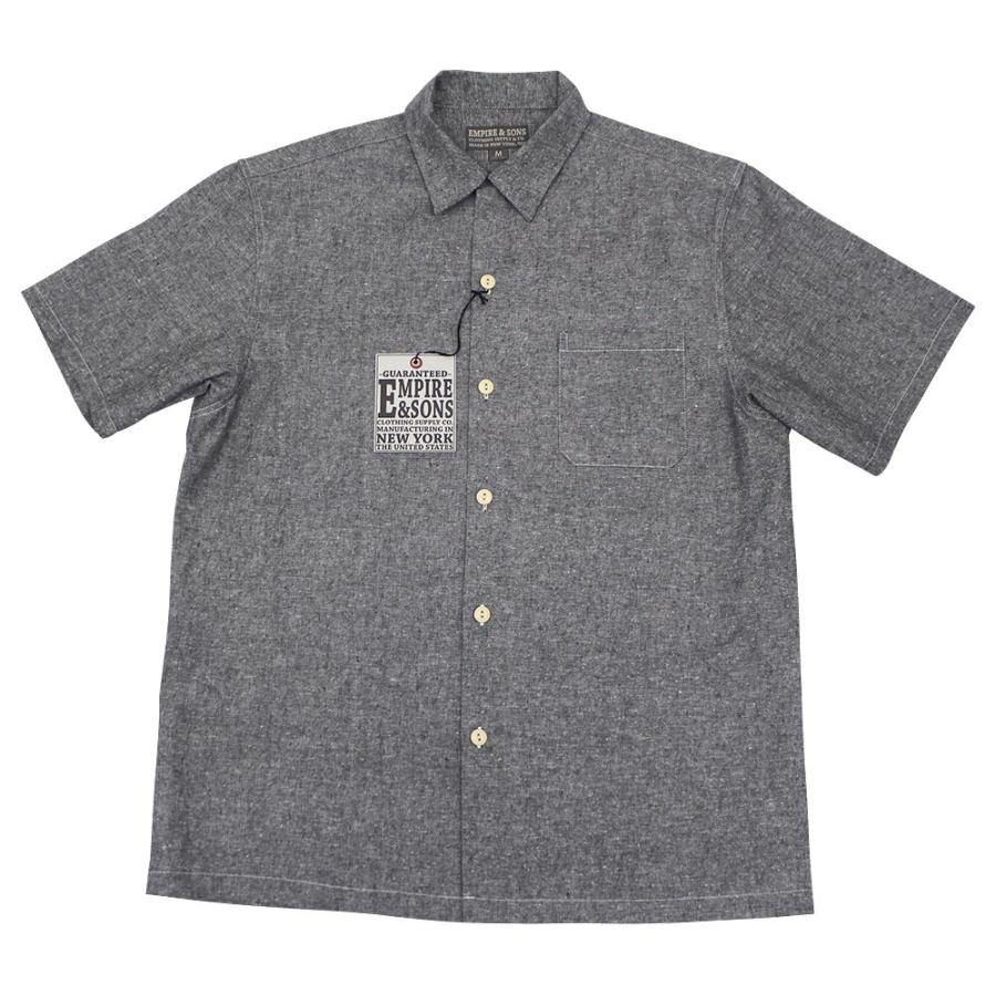 EMPIRE & SONS エンパイア アンド サンズ S S CAMP SHIRT コットン リネン レーヨン キャンプシャツ｜ueno-yayoi｜08