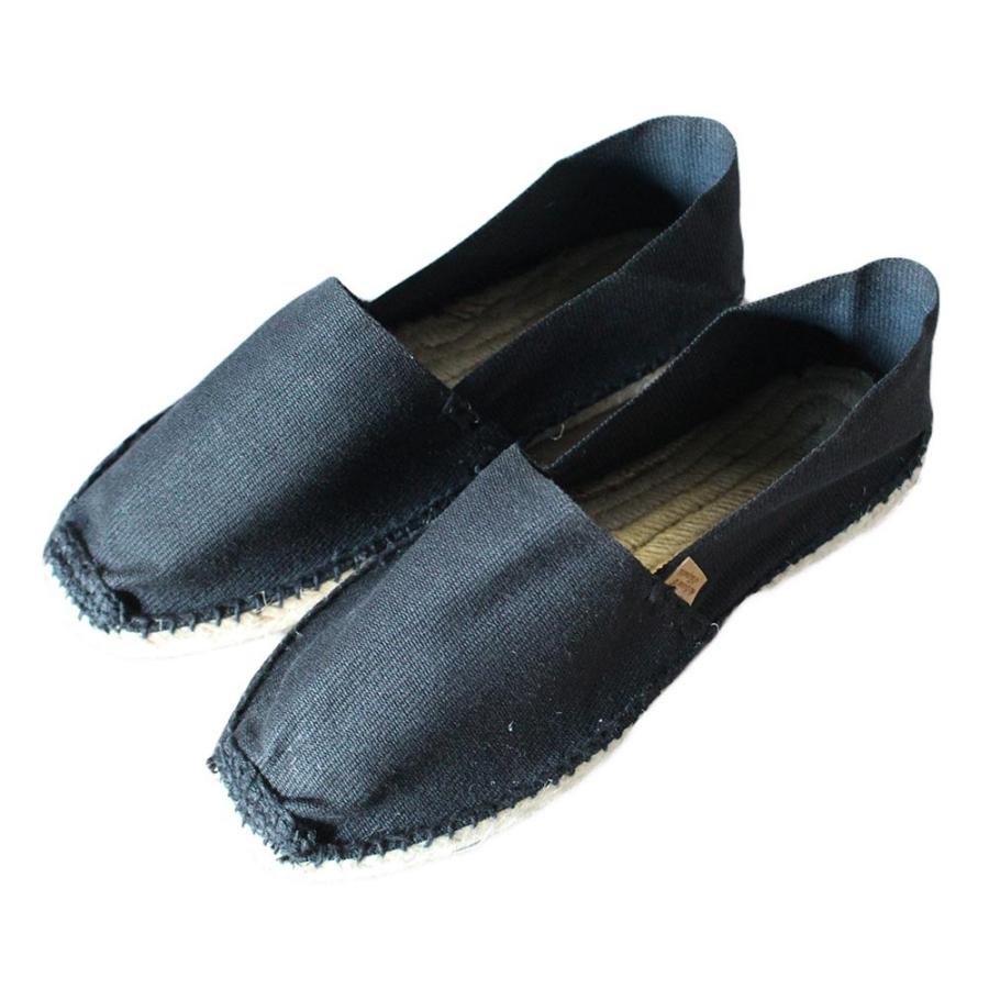 エスパドリーユ 紺 未使用新品 右にダイバー、左にサメの刺繍 27cm la maison de l'espadrille ラ メゾン ド エスパドリーユ ハンドソーン