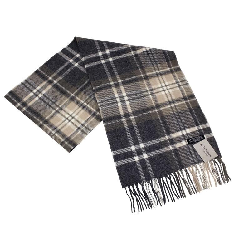 FOXFORD フォックスフォード 100% LAMBS WOOL CHECK SCARF ラムズウール チェックマフラー｜ueno-yayoi｜07