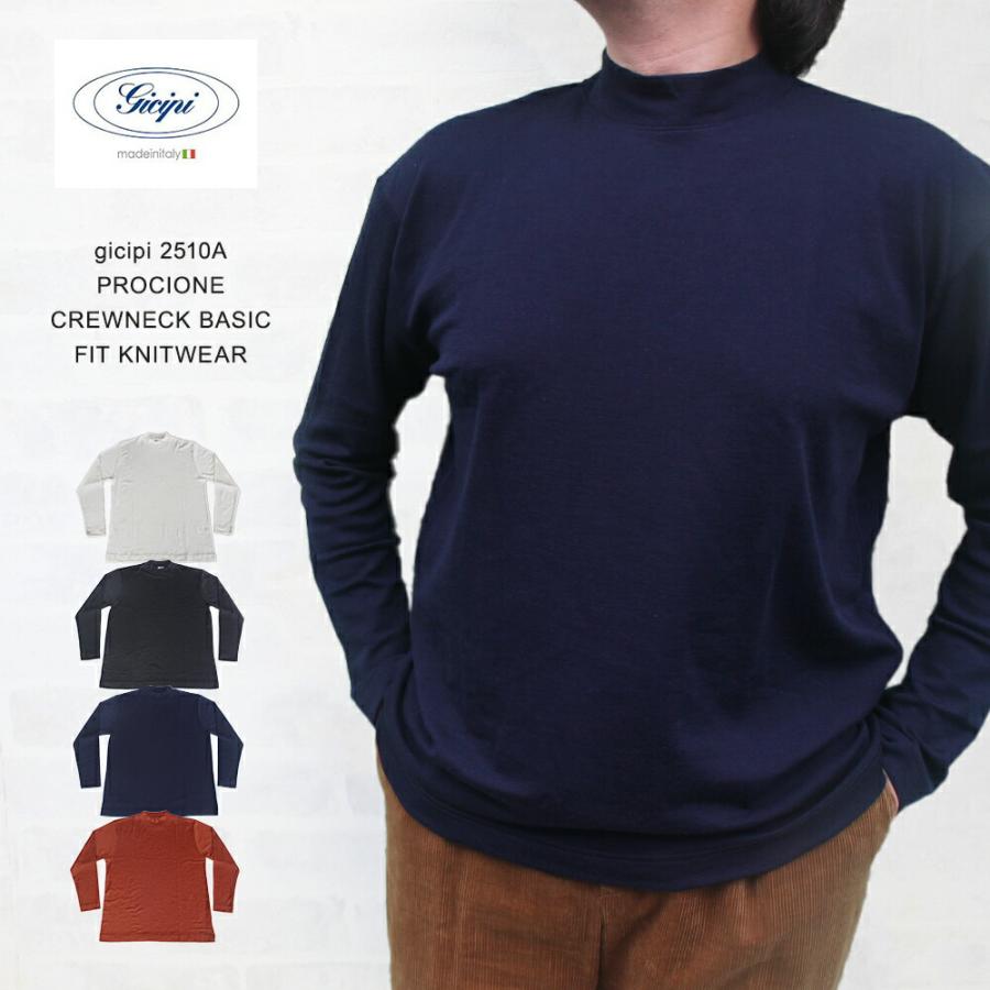 gicipi（ジチピ） 2510A PROCIONE（プロチョーネ）CREWNECK BASIC FIT 