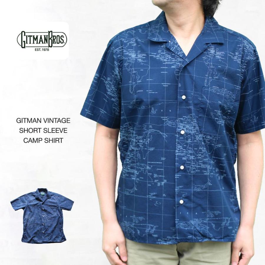 ギットマンヴィンテージ Gitman Vintage Short Sleeve Camp Shirt 半袖キャンプシャツ Mapped Out Gitman Vintage Mapped Out インポートショップヤヨイ 通販 Yahoo ショッピング