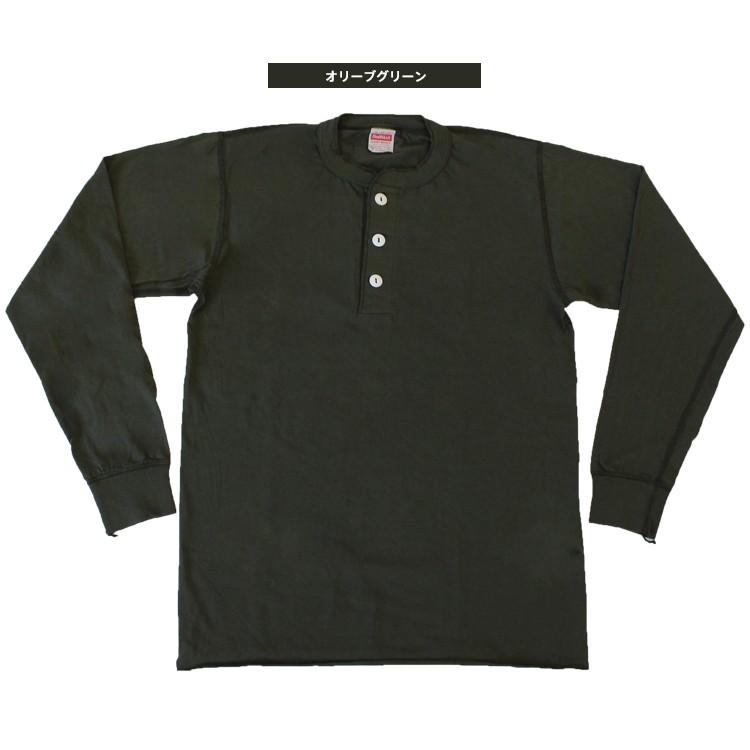Healthknit（ヘルスニット） #906L L S Sleeve Henley Neck 長袖