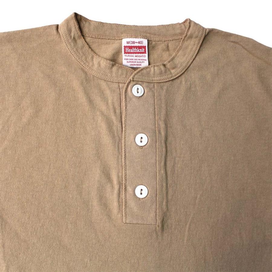 Healthknit（ヘルスニット） ＃906S S S Henley Neck 半袖ヘンリー