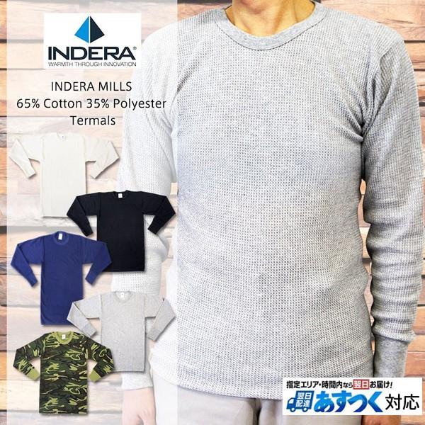 INDERA MILLS インデラミルズ 800LS 810LS 812LS 65 35 Thermals サーマルロングスリーブTシャツ