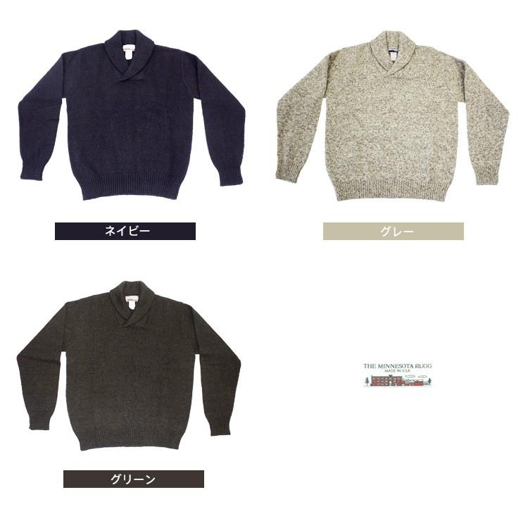 MINNESOTA RUGG ミネソタラグ SHAWL COLLAR FATIGUE SWEATER 