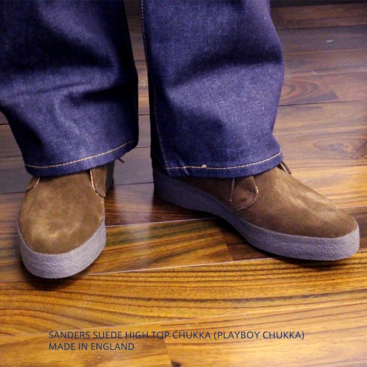 SANDERS サンダース #6480 SUEDE HIGH TOP CHUKKA (PLAYBOY SANDERS サンダース #6480 SUEDE HIGH TOP CHUKKA (PLAYBOY