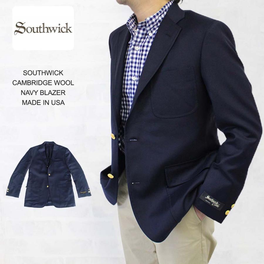SOUTHWICK サウスウィック CAMBRIDGE WOOL NAVY BLAZER SOUTHWICK サウスウィック CAMBRIDGE WOOL NAVY BLAZER