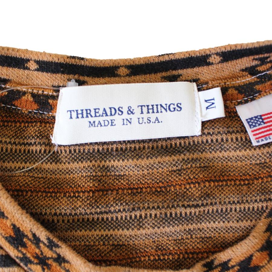 スレッズ アンド シングス THREADS & THINGS JAQUARD DYE S TEE