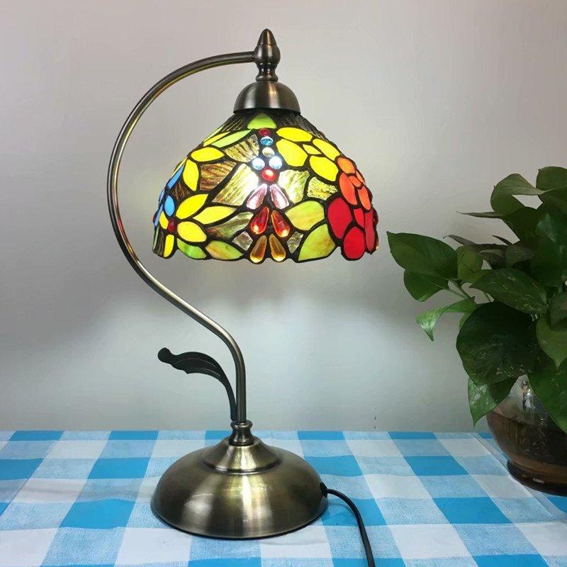 希少 大人気 読書灯 卓上照明 テーブルランプ 北欧 卓上ランプ 飾り デスクライト ベッドサイド ガラス工芸 ステンドグラス アンティーク レトロ 綺麗 おしゃれ 豪華 子供 公式 Www Aspirant Nl