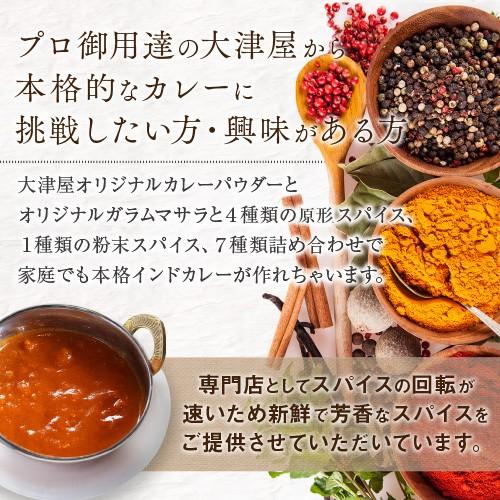 お試し 簡単 本格手作り インドカレー カレーパウダー スパイス原形 セット カレー粉 レシピ お家カレー スパイスカレー おうちカレー｜uenoohtsuya｜02