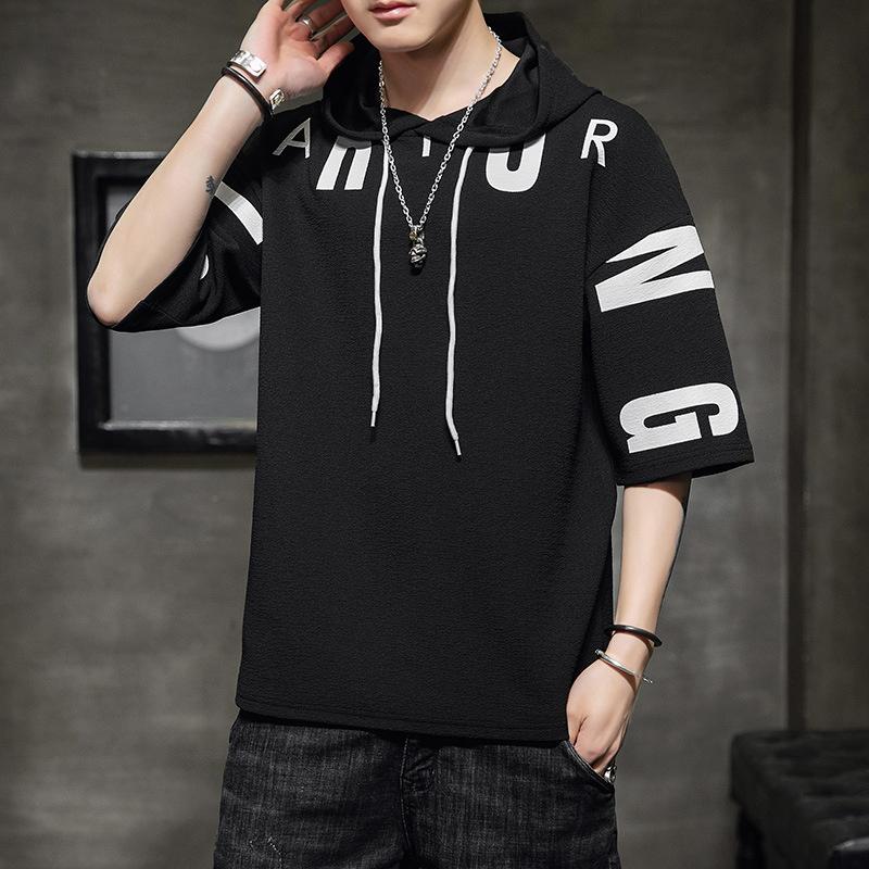 パーカー メンズ 半袖 薄手 夏パーカー おしゃれ 白 黒 プルオーバーパーカー Tシャツ フード付き 夏服 新生活 Cmts 上杉ストア 通販 Yahoo ショッピング