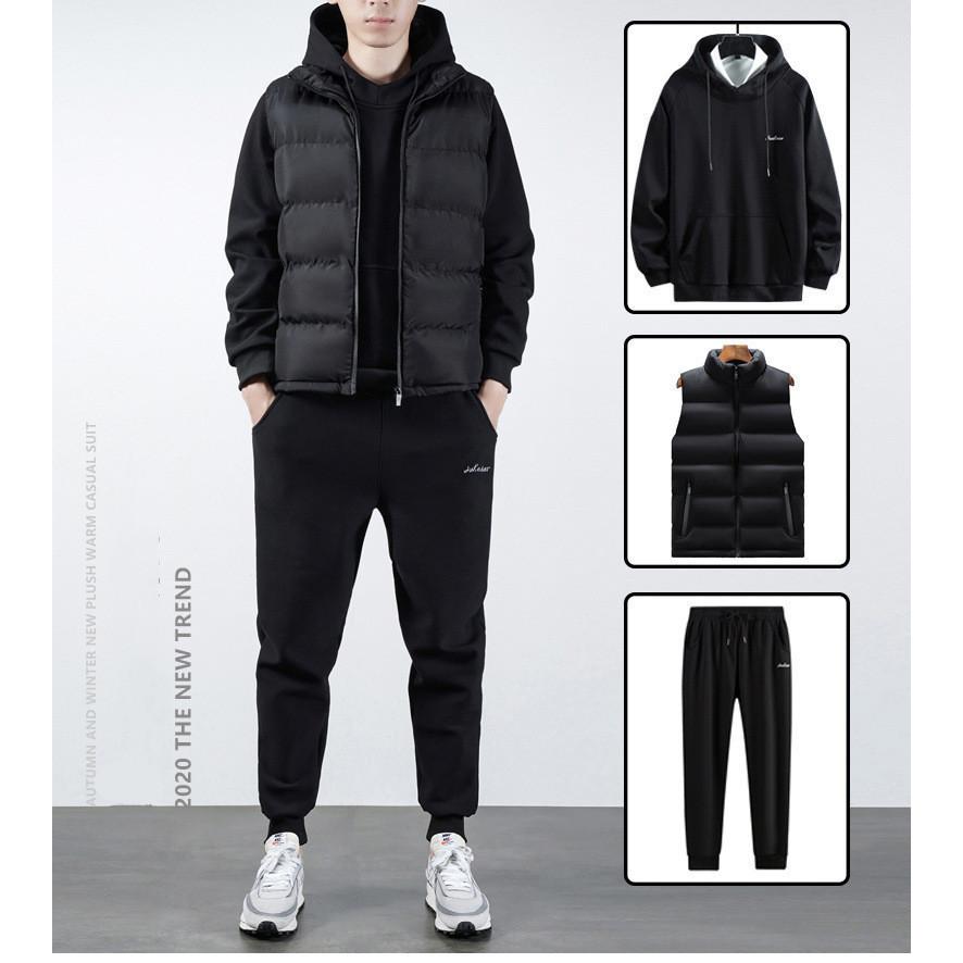 包装無料 送料無料 セットアップ ジャージ 上下 メンズ 秋冬 スウェット 3点セット 長袖 おしゃれ 暖かい ルームウェア スウェットパンツ カジュアル 新作 特別送料無料 Skylanceronline Com