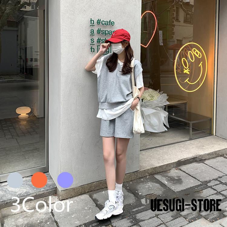 セットアップ 2点セット レディース ハーフパンツ 春夏 夏物 半袖 カジュアル ファッション おしゃれ かわいい Usx Nxyf94 上杉ストア 通販 Yahoo ショッピング
