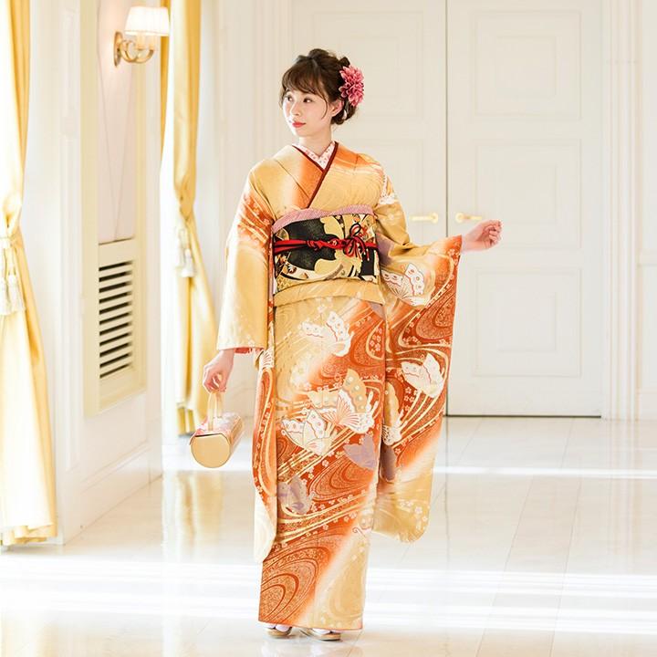 ≪美品≫正絹　振袖10点フルセット【509】【160cm~170cmの方用】 ≪美品≫正絹 振袖9点フルセット【558】【160cm~170cmの方用