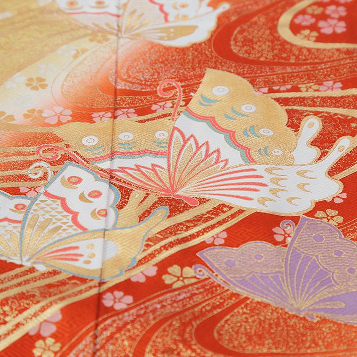 高級正絹 振袖レンタル 送料無料 FS-018 黄系 振袖 成人式 レンタル