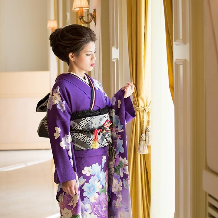 tasshies7 専用※※振袖　成人着物　成人式　絹　超美品　紫　裄約70cm tasshies7 専用※※振袖 成人着物 成人式 絹 超美品 紫 裄約