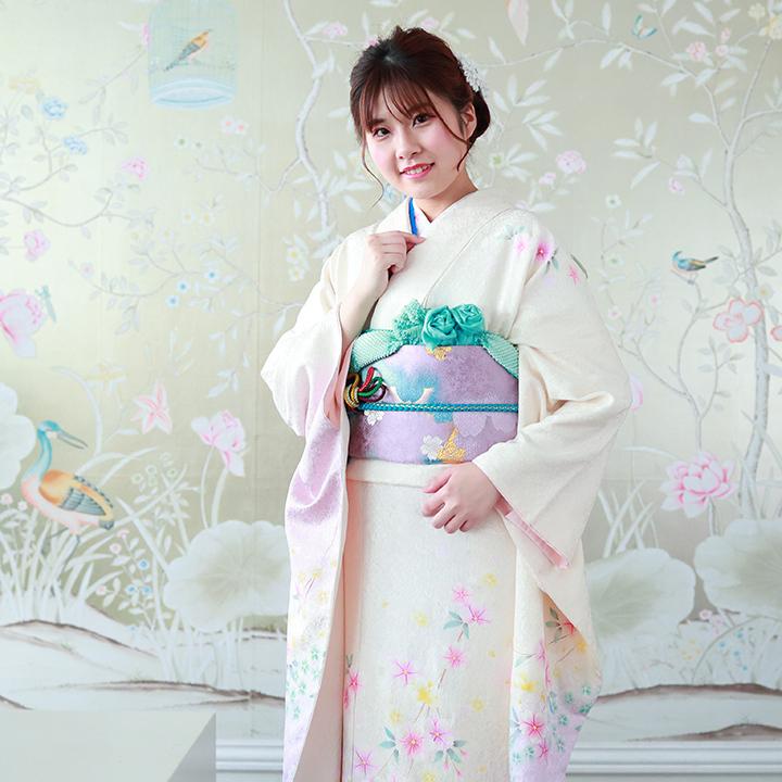 あざやか蝶花模様♡振袖フルセット 成人式前撮り謝恩会結婚式 長襦袢ご希望の方に♡ 華やか赤の花模様♡振袖フルセット 成人式前撮り 長襦袢ご希望の