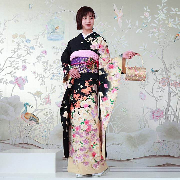 袋帯 正絹 振袖 豪華 桜 さくらんぼ