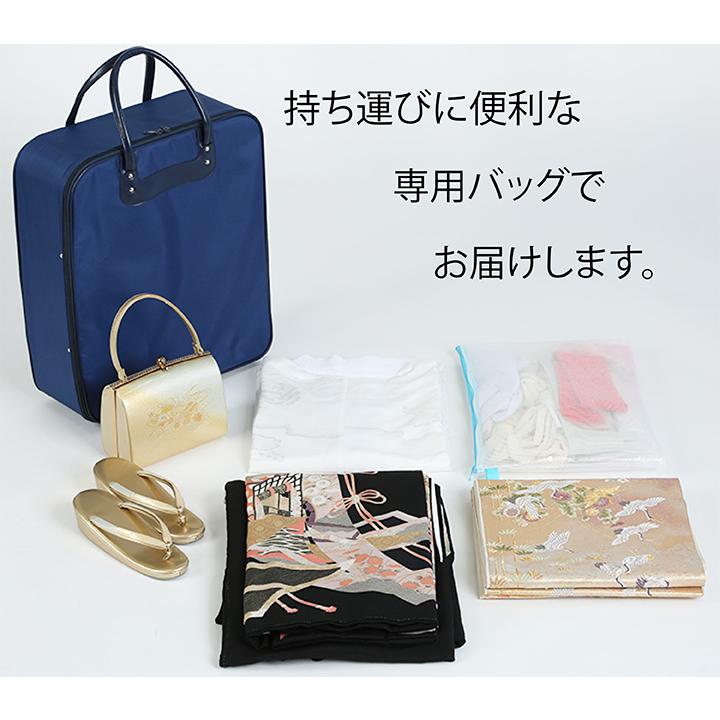 レンタル フルセット 高級正絹 訪問着 HO-FU316 藤紫 辻が花 結婚式