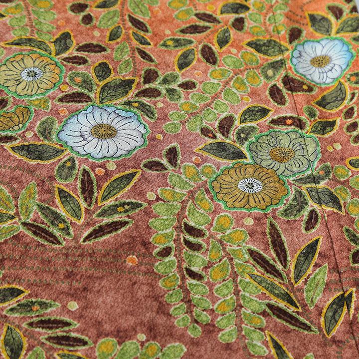 訪問着フルセット　辻が花　銀通し　着物　正絹　豪華　パーティ　トールサイズ　m2 正絹単衣訪問着 レンタルフルセット「総柄汕頭刺繍 辻が花