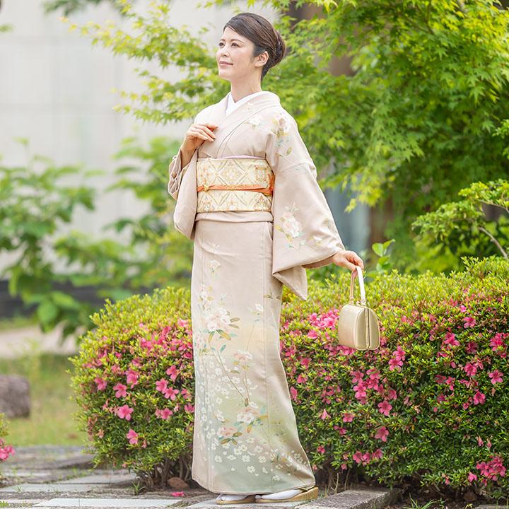 ｍ2039＊正絹 桜 手縫い仕立て 訪問着 200262881.jpg