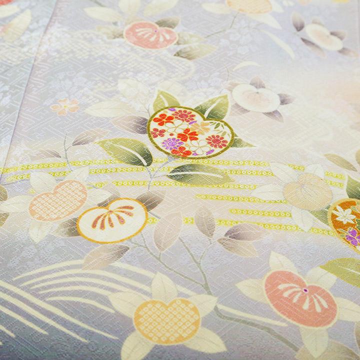 訪問着　フルセット　雪輪　橘　金彩加工　入学式　卒業式　晴れやかな雰囲気　H1 卒業式 袴レンタル 先生 教員 訪問着袴 フルセット 上品 ジャパン