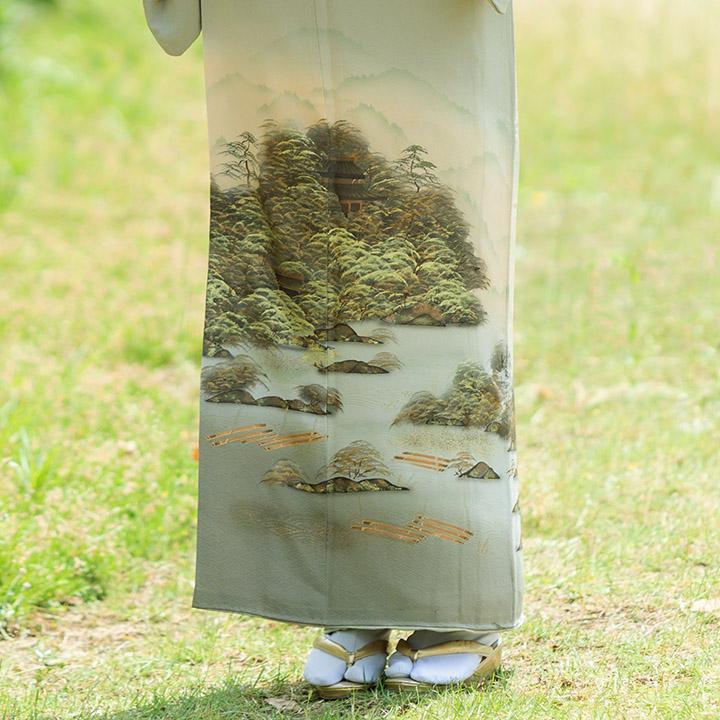 ♦️フォローワー様♦️10%OFF フォーマル4点フルセット 正絹高級色留訪問着 rental-poem_hw1255