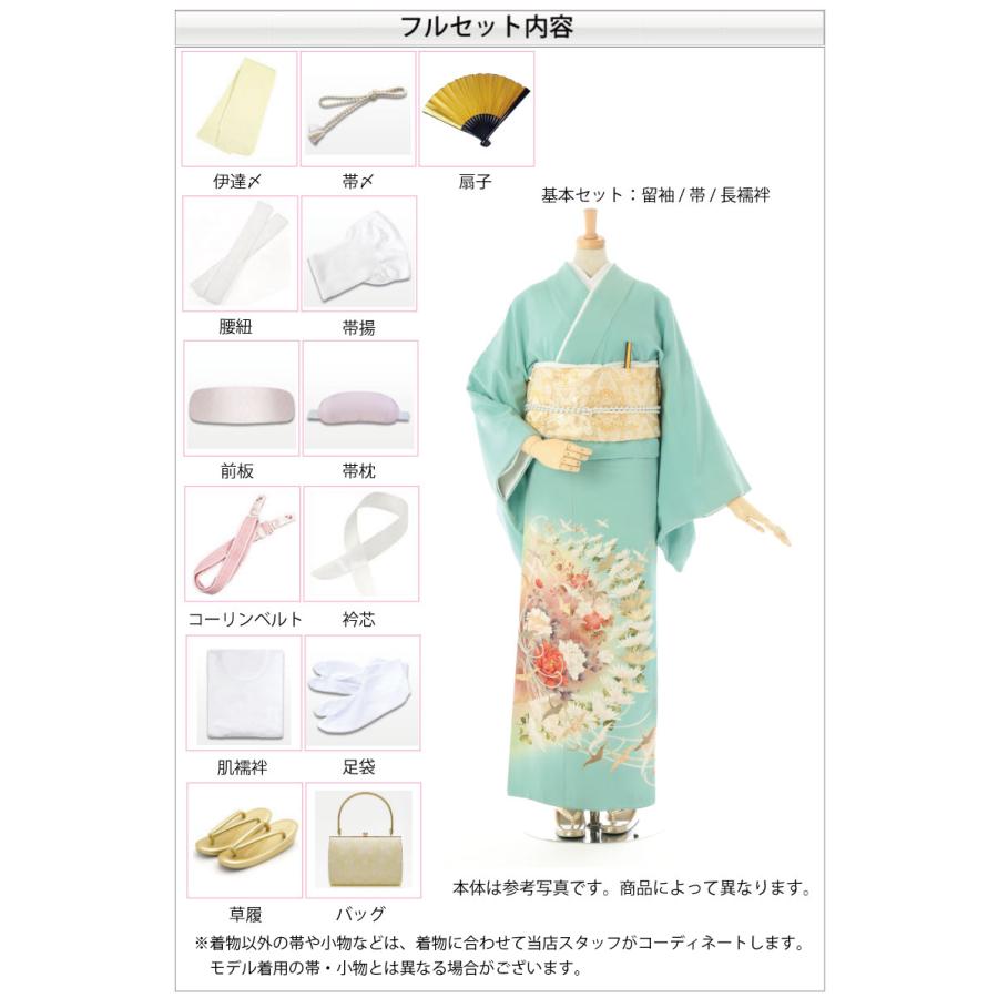 高級 色留袖レンタル 送料無料 ITS-MI112 正絹 緋褪色 風景文様 結婚式