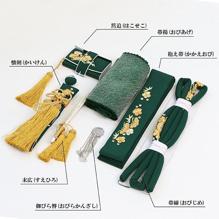 花嫁掛下セット帯、帯揚げ帯しめ抱帯、箱せこ、懐剣、末広、 婚礼箱迫セット 花嫁五品セット サヤ型 花嫁5点セット 赤 白