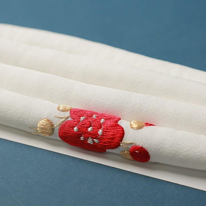 レンタル】【送料無料】K_024 白に赤梅 振袖 花嫁小物/懐剣セット6点