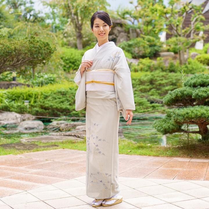 【専用です】◆美品◆ 夏着物 絽 付下げ 濃青 アザミ 結婚式 パーティー 観劇 レンタル 夏用 絽 訪問着 フルセット 高級 ROHO-076 青白磁色 結婚式