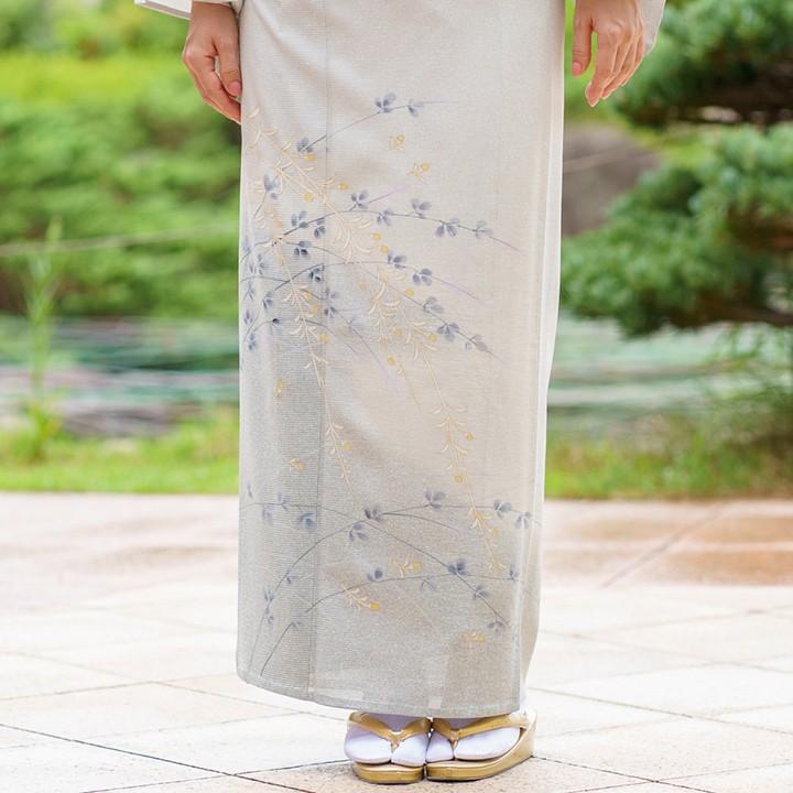 レンタル 夏用 絽 訪問着 フルセット 高級 ROHO-076 青白磁色 結婚式