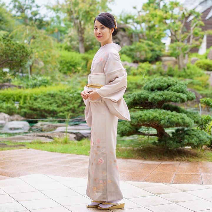 レンタル 夏用 絽 訪問着 フルセット 高級 ROHO-077 薄桜色 結婚