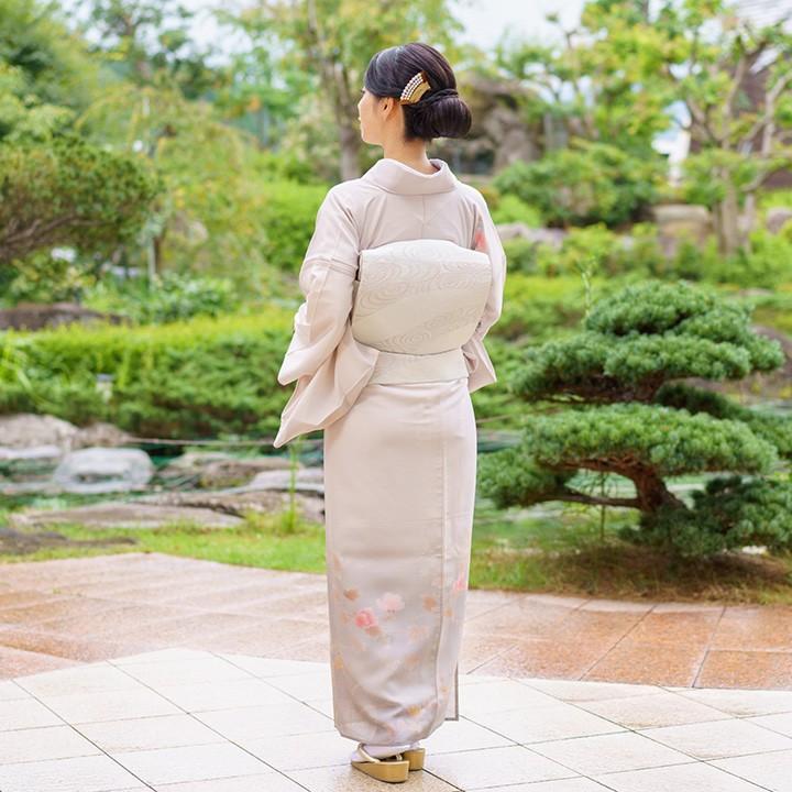 新品☆呉服屋♪凛・夜に煌めく雪花絞り風 上品な夏着物 浴衣３点セット