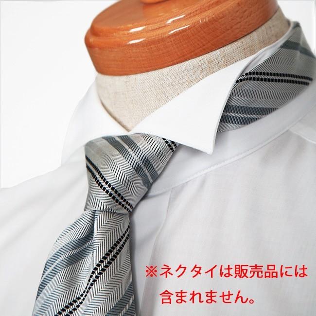 ウイングカラーシャツ＋カフスボタン 新郎タキシード 父親モーニング