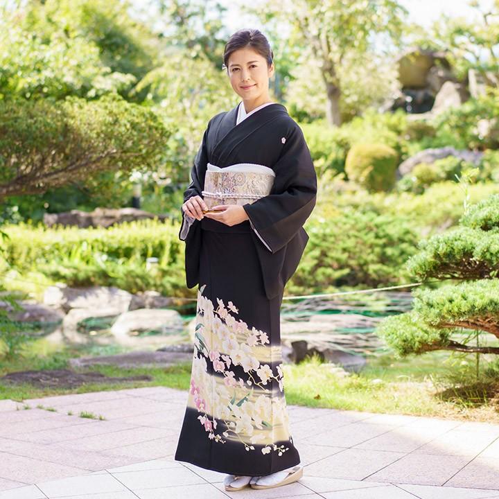 レンタル留袖 フルセット 高級正絹 留袖 レンタル 胡蝶蘭 TS-FU003