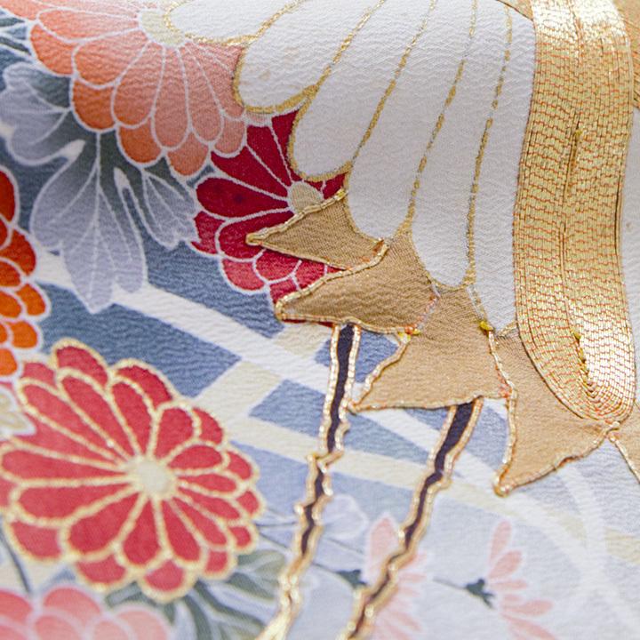 レンタル留袖 フルセット 高級正絹 留袖 レンタル 鶴 TS-MA535L 幅広