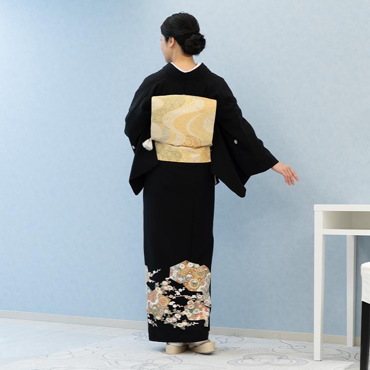 レンタル留袖 フルセット 高級正絹 留袖 レンタル 亀甲文様 TS-MI075