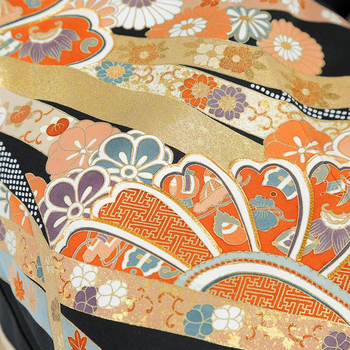 レンタル留袖 フルセット 高級正絹 留袖レンタル 熨斗目 金駒刺繍 TS