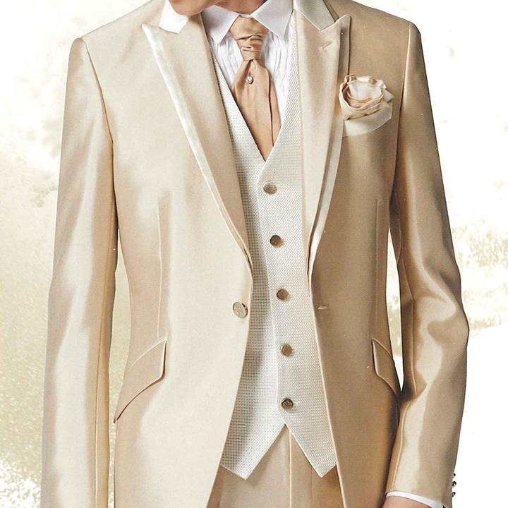 レンタル タキシード10点セット 送料無料 TX-M-20339_10 シャンパン