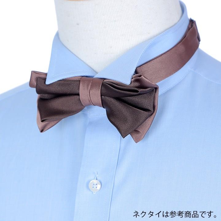 ブルー ウイングカラーシャツ タキシードの必需品ウイングカラーシャツ