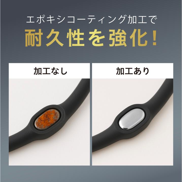 uFit 磁気ネックレス 医療機器認証 最大190mT 強力 シリコン 防水