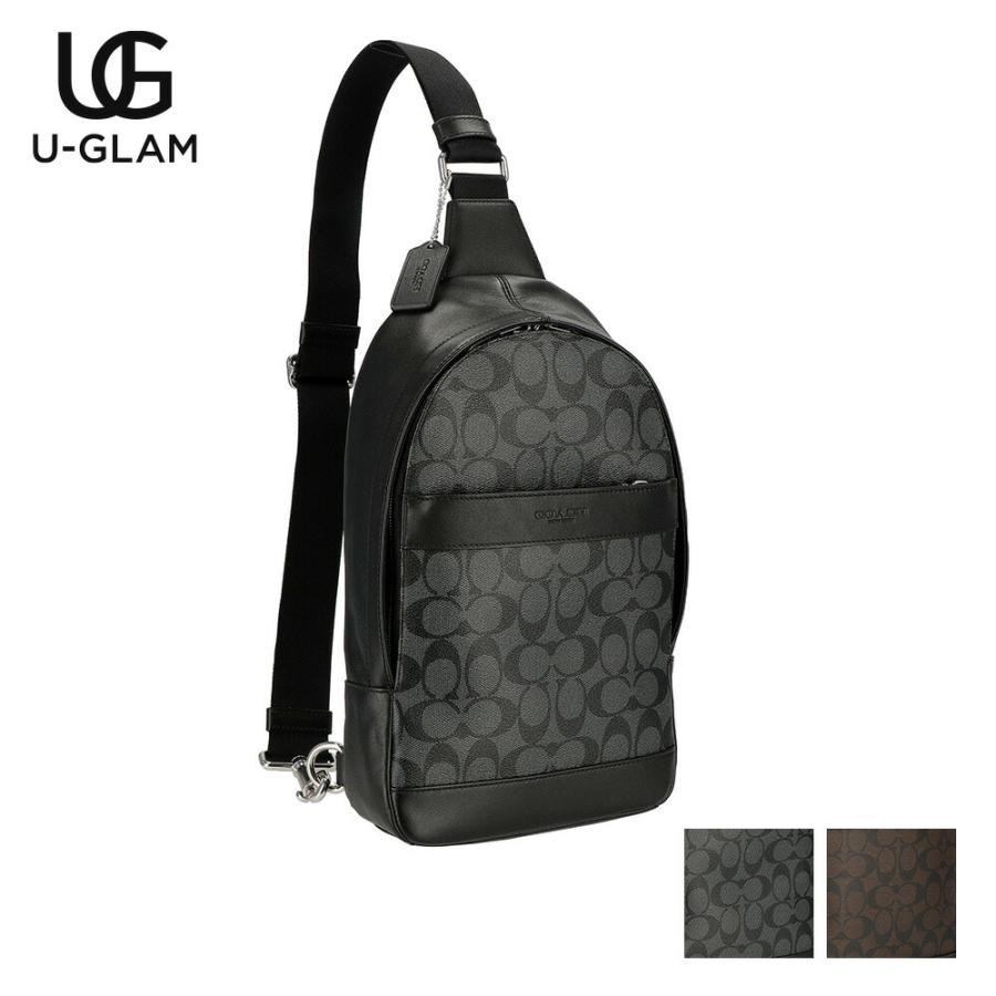 【美品】 コーチ ボディバッグ チャールズ パック リュック メンズ 牛革 黒 COACH コーチ バッグ ボディバッグ 54787 メンズ CHARLES PACK