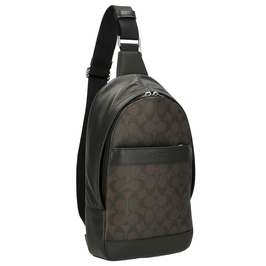 【美品】 コーチ ボディバッグ チャールズ パック リュック メンズ 牛革 黒 COACH コーチ バッグ ボディバッグ 54787 メンズ CHARLES PACK