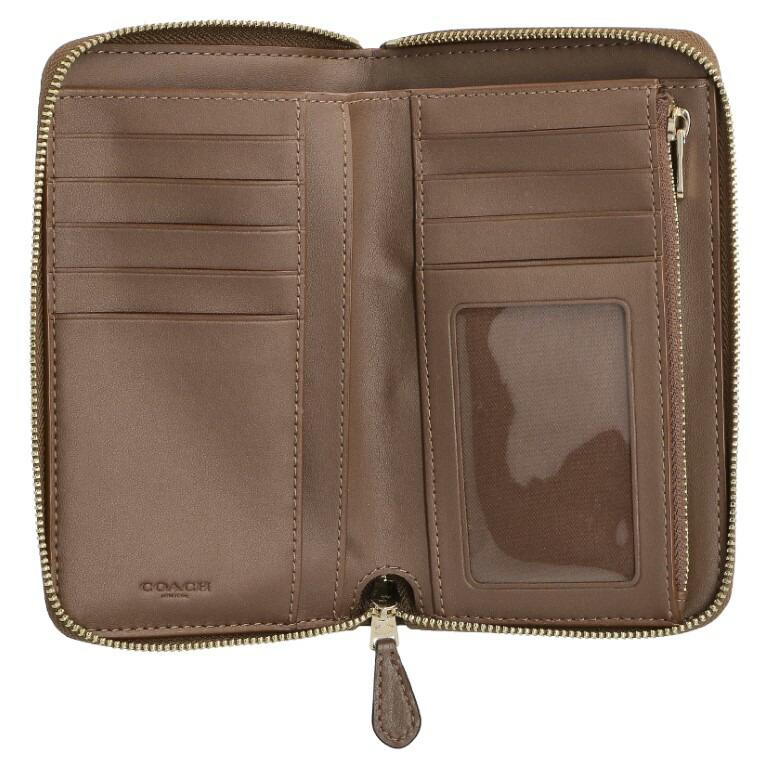 【最終価格】COACH コーチ　二つ折り　プラム COACH コーチ 小物 二つ折り財布 88913 レディース MEDIUM ID ZIP