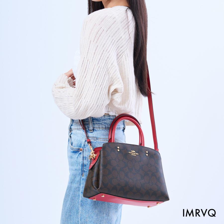 コーチ シグネチャー 2way ミニ リリー キャリーオール 赤 91384 COACH コーチ バッグ ハンドバッグ 91494 レディース MINI LILLIE