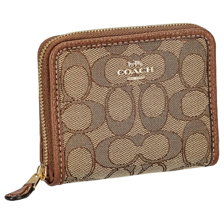 【新品】COACH 二つ折り財布 スモール ジップ ジャカード CH389 COACH コーチ 小物 二つ折り財布 CH389 レディース スモール ジップ